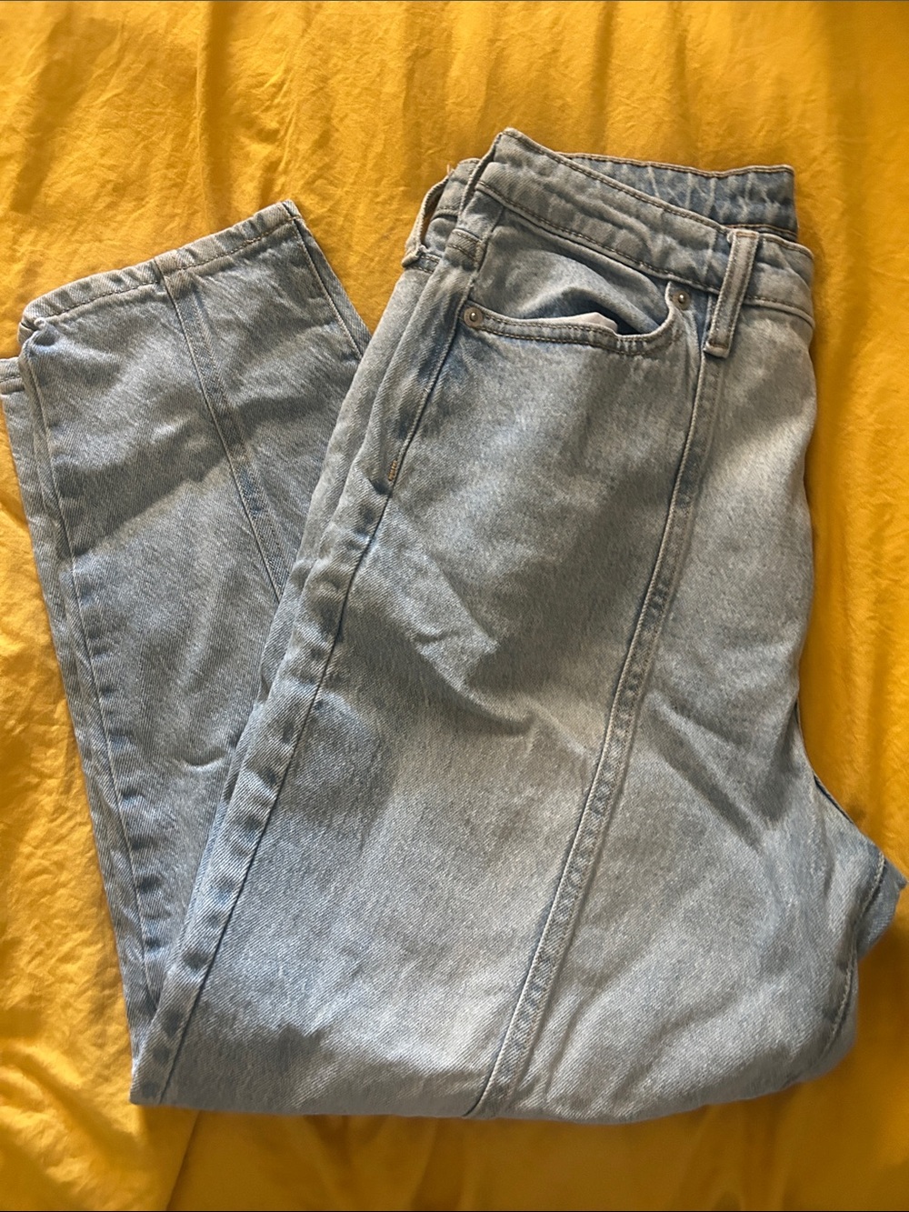 a new day Light Wash High-Rise Straight Leg Jeans